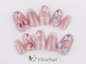 エリクサーネイル 池袋(Elixir Nail)/定額b カジュアル/クーポン使用