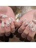 【hand】チップ長さ出し持ち込みデザインパーツ付け放題180分