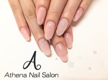 ネイルサロン アテナ(Athena)/ワンカラー&クリスタルピクシー
