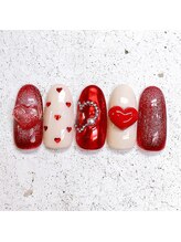 ネイルアンドまつげ リュフェール 五反田(Nail Lufaire)/ハートネイル