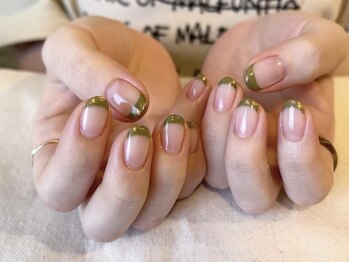 アールネイル(r.nail)/グリーンフレンチ