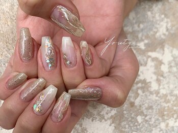 ユーティーネイル(Youty Nail)/ミラーニュアンスネイル