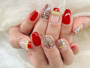 リノネイル(Lino Nail)/ツイードネイル