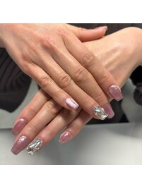 マグネットネイル/ピンクネイル
