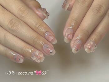 チークリボンネイル