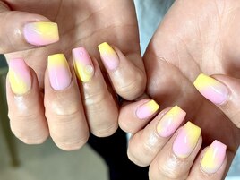 夏ネイル！しずくネイルグラデ☆
