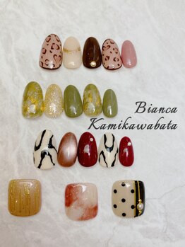 ビアンカ 中洲上川端店(Bianca)の写真/《シンプル～トレンドデザイン、豊富にご用意♪》初回オフ無料/カラーチェンジ◎ネイルをお得に楽しめる☆