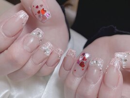 ツイード　ハート　バレンタイン