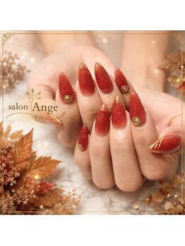 アンジュ(Ange)の写真/ワンカラー/ラメ/スカルプ/8980(オフ込)■定額スカルプ/10000/12000■サンプル多数ご用意♪