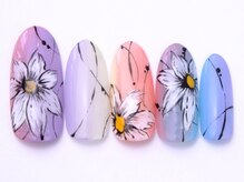 ネイリックス 栄ガスビル(NAILX)/大人フラワーネイル
