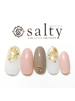 ネイルアンドアイラッシュサロン ソルティ 寺田町(salty)/馴染み系カラー