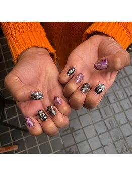グラマラス アンジェアイ 荻窪店(glamourous ange eye)/マーブルネイル