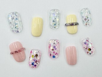 ネイルサロン クイール 小山店(NAIL SALON QUILL)/クリアリング×ホロラメ
