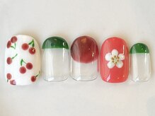 カラ ネイル 中津店(calla nail)/さくらんぼとお花
