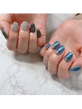 ブラン(blanc)/フラッシュ×マグネットネイル