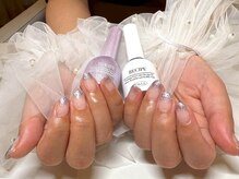 フリープ ネイル バイ ヴァラ(freep nail by VALLA)/パープル/ラメ/グラデーション