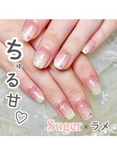 センスネイル 池袋店(Sense Nail)/キラキラストーンxボルドー