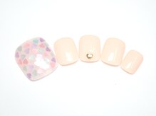 ワンネイル(ONE NAIL)/＃ガーリー＃フットネイル