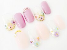 ネイルサロン クイール 小山店(NAIL SALON QUILL)/ラメグラデーション＋ホログラム