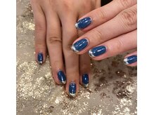 ヴェールサラン(Veil Saran)/ミラーフレンチネイル