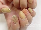 ミラーネイル/フラワーネイル