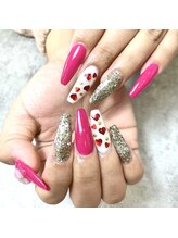 リノネイル(Lino Nail)/バレンタインネイル
