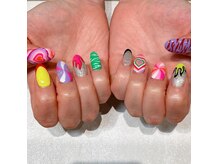 ビューティマーケット アングゥ(BEAUTY MARKET ungu)/カラフルＹ2Ｋネイル