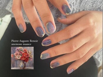 ネイル アトリエ コモード(nail atelier Comodo)/絵画ネイル [ルノワール]