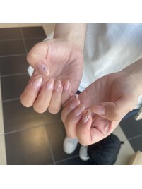 宝石ネイル
