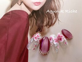 【フラワーネイル】