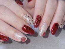 シキナ(shikina)/ハート　バレンタイン　ラメ