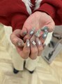 ミーネイル イオン八事店(mi nail) ガラスマグネットにゴロゴロホログラム入れることできらきらです