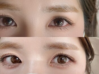 メモット 自由が丘(MEMOTTO)の写真/《下がりまつ毛でエクステが映えない方へ》LEDエクステ×エクパーマ新技術&healthy