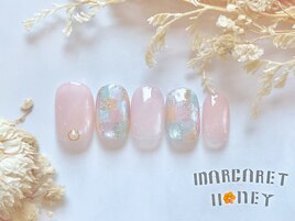 カラフルマグネットネイル