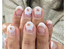 ネイルサロン シェリス(Nail Salon CHELICE)/手書きお花ネイル