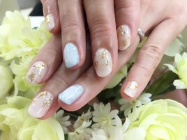 雪の結晶ネイル☆彡