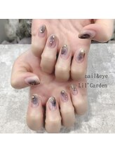 リルガーデン 新宿南口(Lil' Garden)/くすみカラー×水彩ネイル