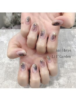 リルガーデン 新宿南口(Lil' Garden)/くすみカラー×水彩ネイル