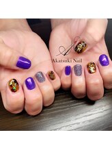 アカツキネイル(Akatsuki Nail)/個性派　パープルネイル