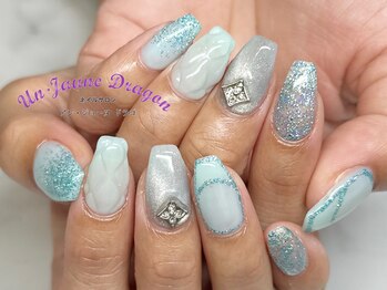 アン ジョーヌドラゴ/【自爪ネイル】水色ネイル