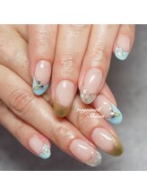 たゆ ネイル(たゆnail)/ニュアンスブルーフレンチ