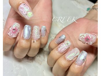 クリーク(CREEK)/韓国オーロラフィルムしずく生花