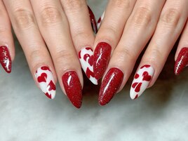 バレンタインネイル