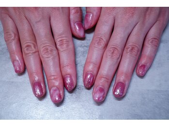 プチリリィ(Petit Lily)/キラキラミルキーピンクネイル