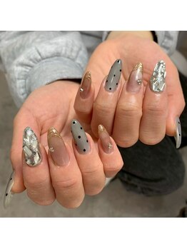 melt.仙台【パラジェルネイル/フィルイン/マグネット/長さだし/持ち込み】/オフィスネイル/ネイルアート