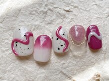 アイネイルズ 梅田店(I nails)/うねうねしずくピンク春￥9200