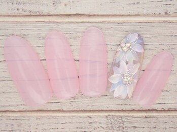 ワンネイル(ONE NAIL)/#お花ネイル#春ネイル