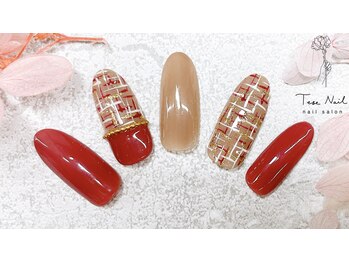 最強モテ ツイードネイル♪