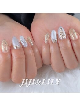 ホワイトクリスマスネイル