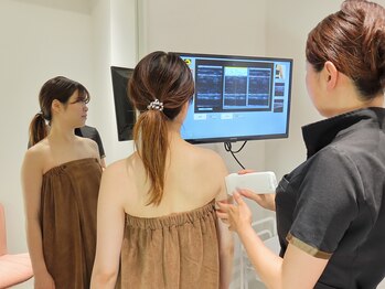 メールアンテリュール 神楽坂店/最新型脂肪診断機で細部まで！！